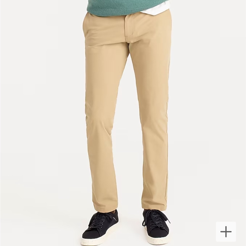 Men’s Jcrew 484 Slim Tech Pant Khaki - Size 33x30